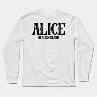 Alice in borderland title black Long Sleeve T-Shirt